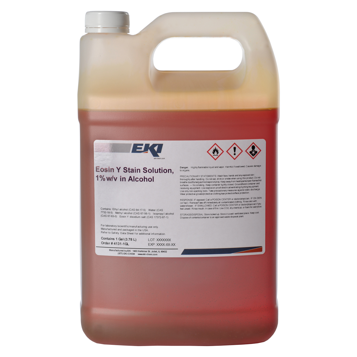 Eosin-Y Stain Solution in Ethanol 1% Orange Green 1gal Ea